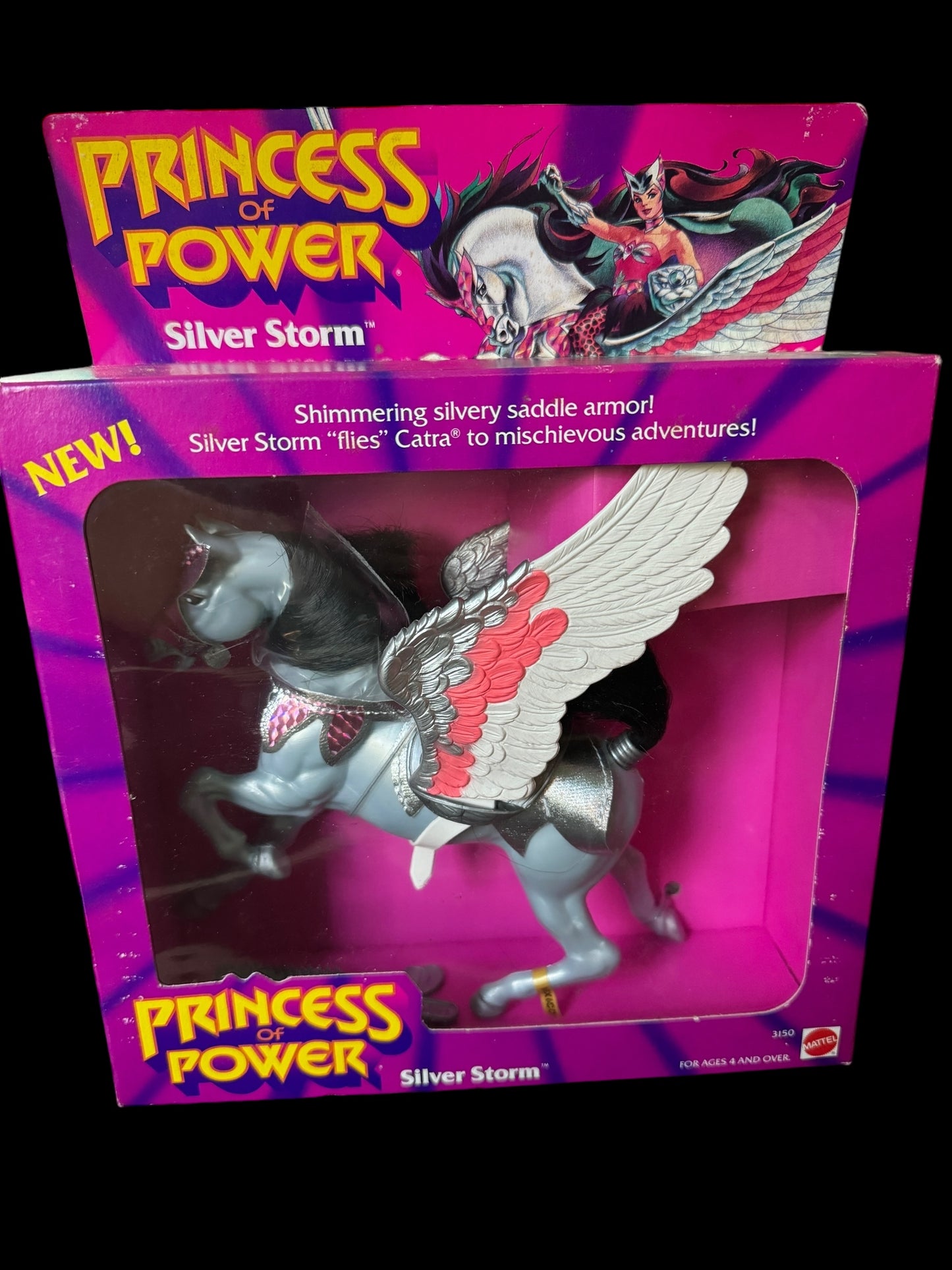 She Ra RARE MOTU Princess of Power POP Moc SILVER STORM Still Sealed 1984 Mattel