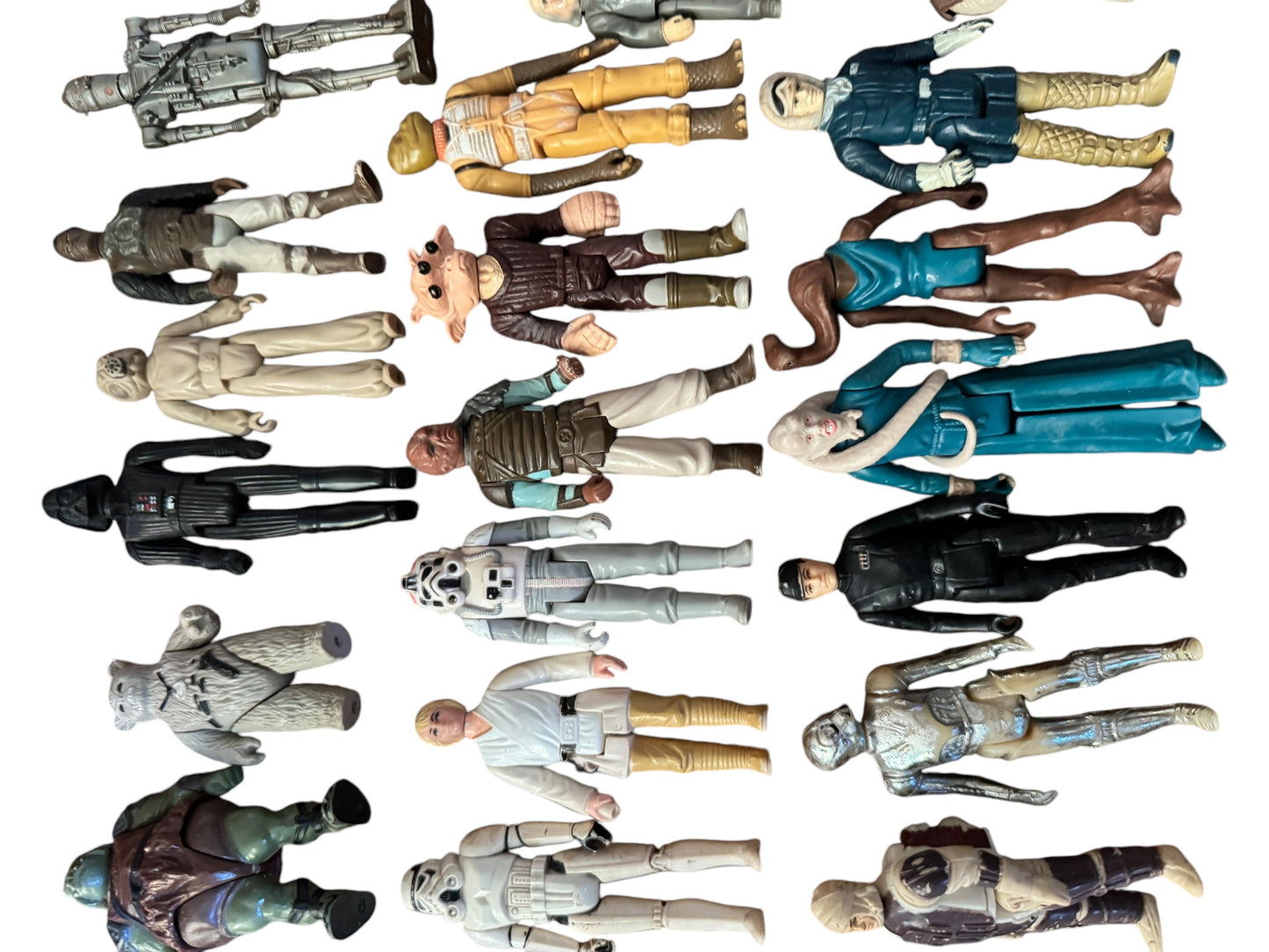 Vintage Lot of 28 Original 70s 80s Star Wars Figures