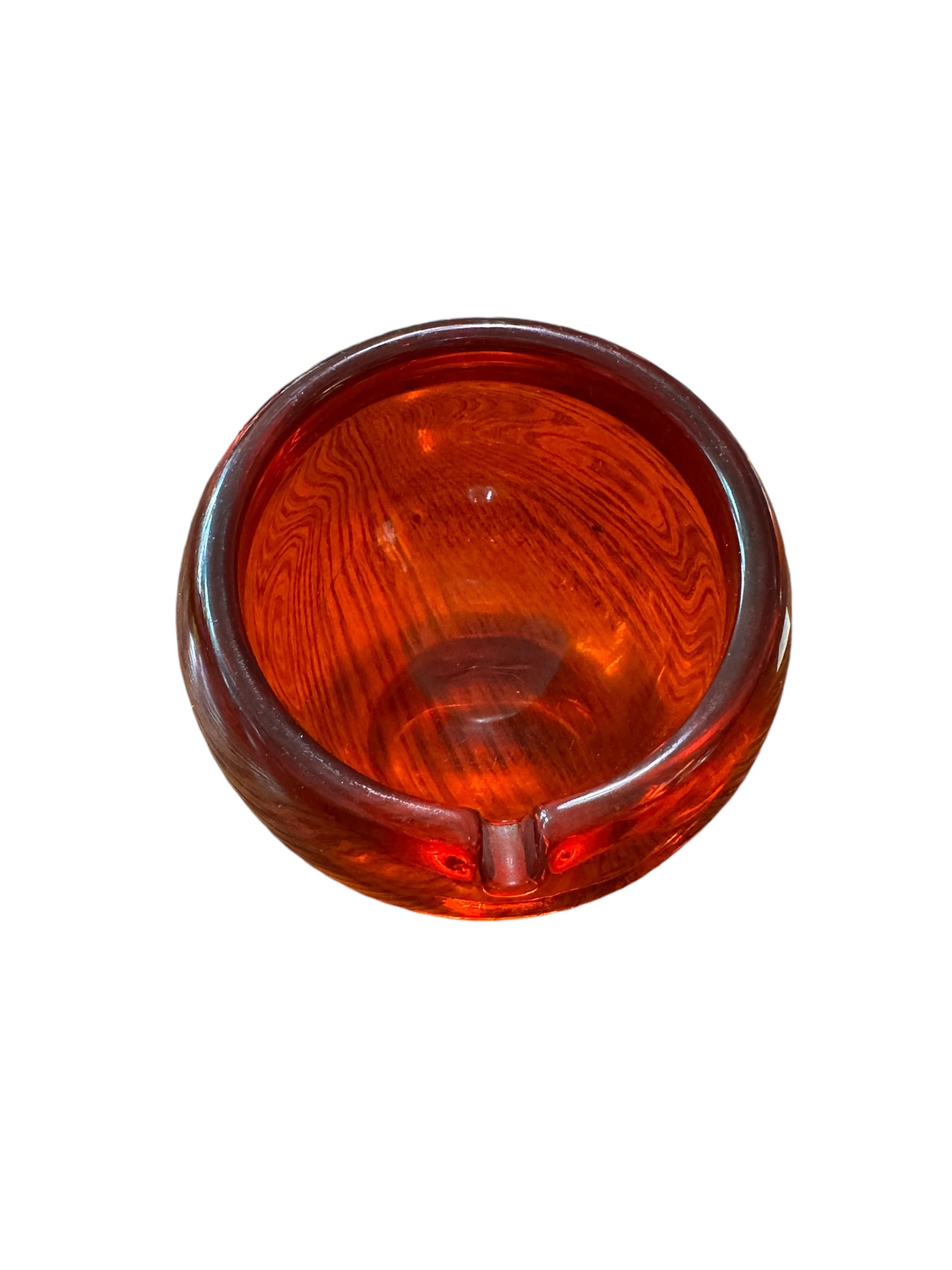 Vintage Viking Orb Ashtray in Persimmon