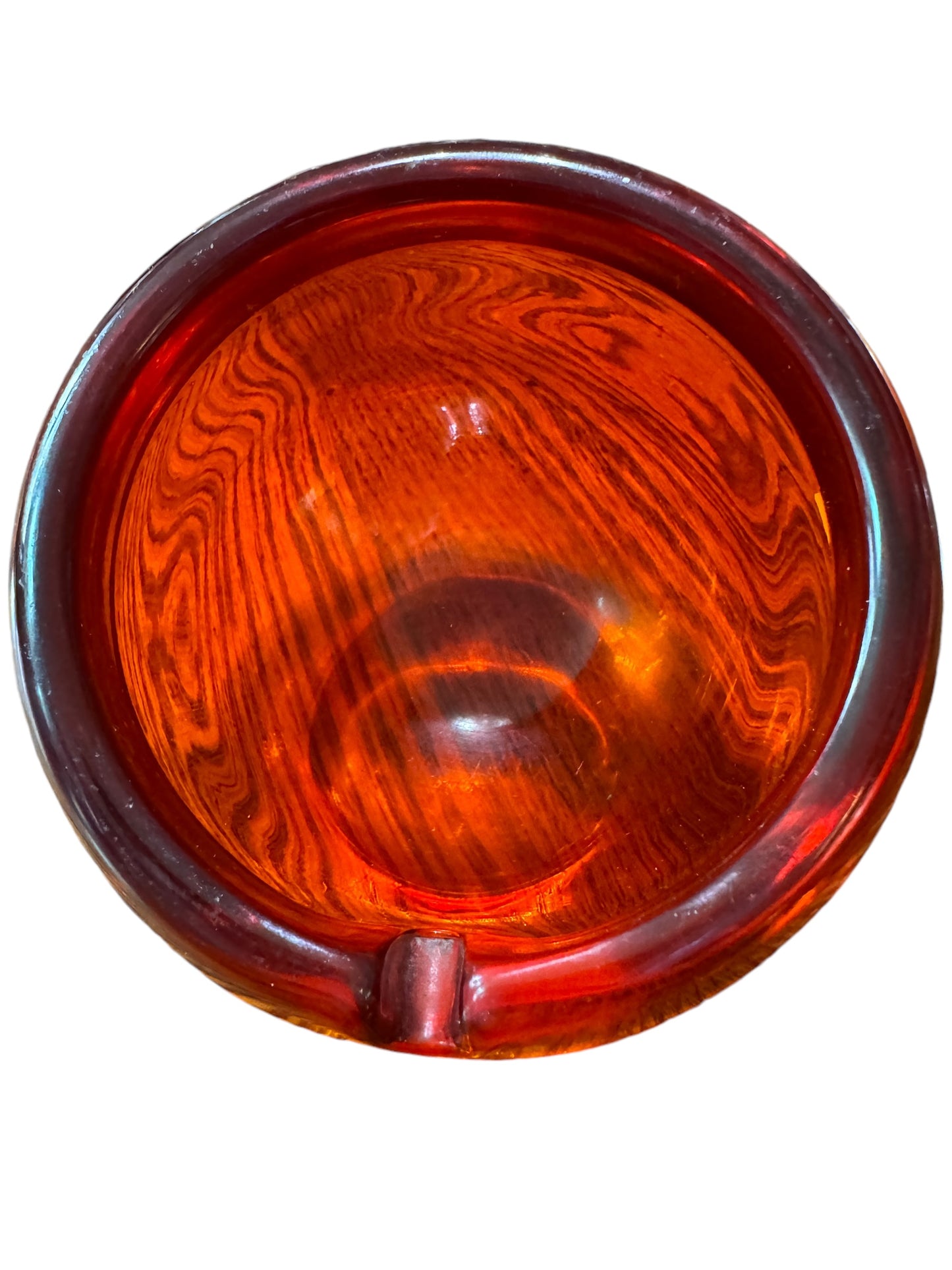 Vintage Viking Orb Ashtray in Persimmon