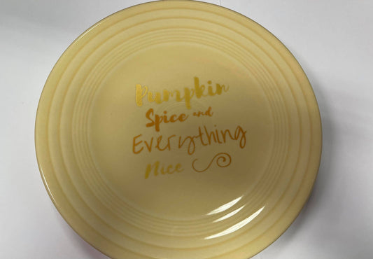 Fiesta Pumpkin Spice Luncheon 9" Fall Holiday Decal NWT
