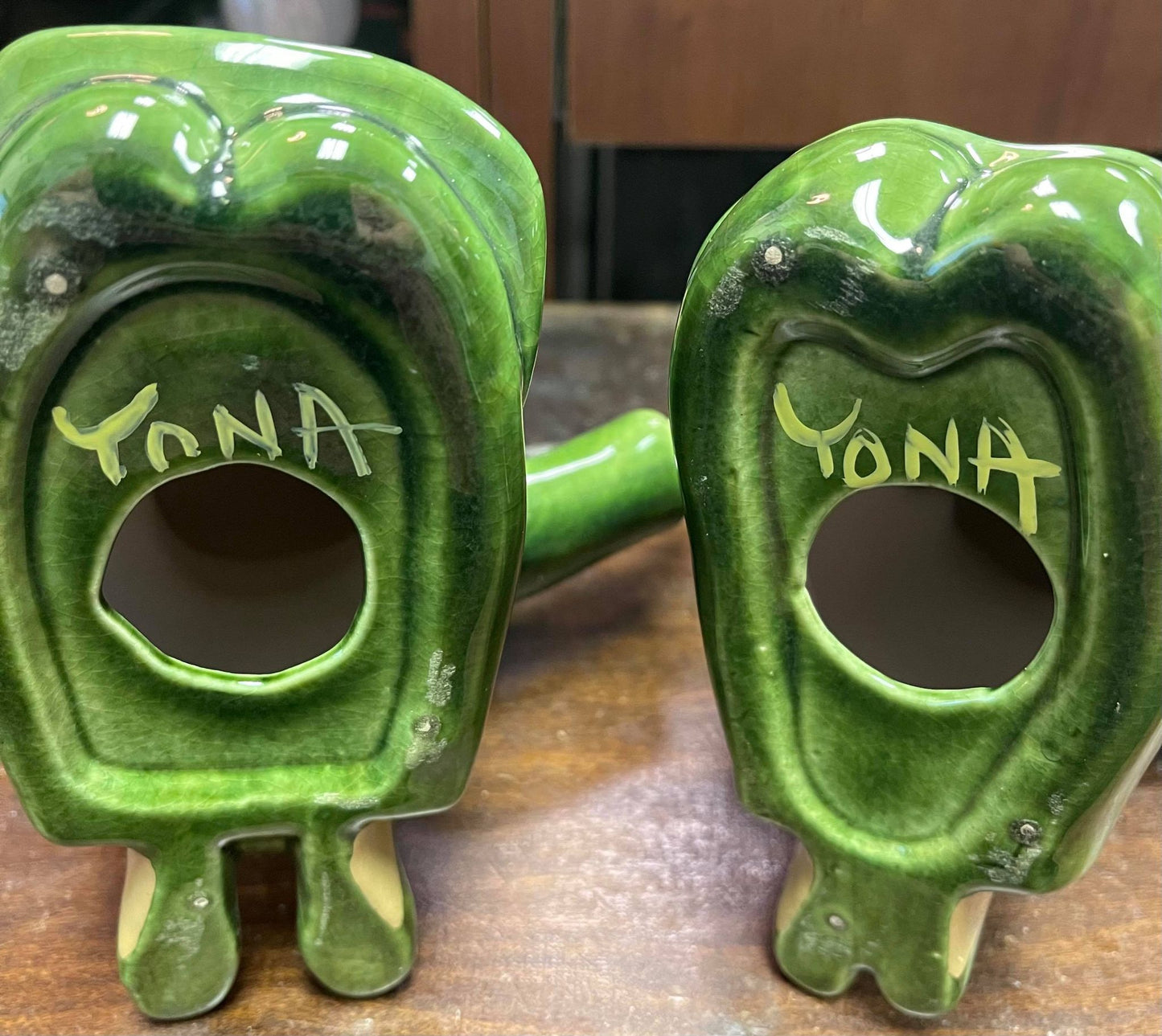 Vintage Yona Pottery of California Ceramic Asian-inspired Figurines