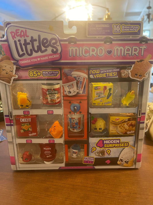 Real Littles Shopkins Micro Mart 16 Piece Box Season 15 Drop 1