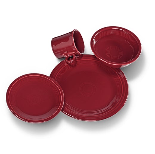 Fiesta 4 piece Place Setting in CLARET New in Box