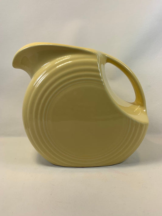 Fiesta Disk Pitcher in Pale Yellow