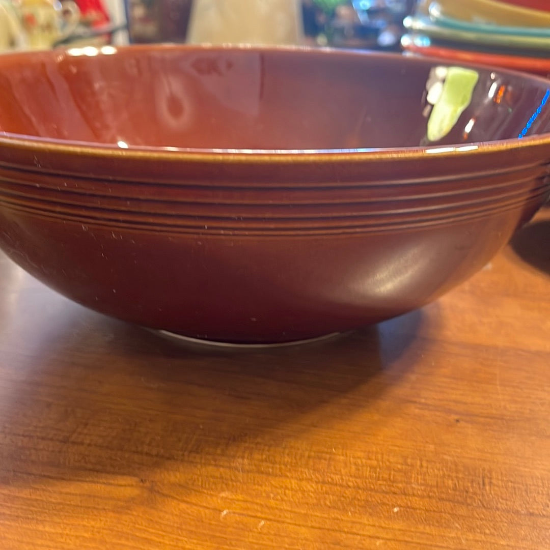 Fiesta Ironstone Amberstone 10 1/2' Salad Bowl Rare 1969-1973