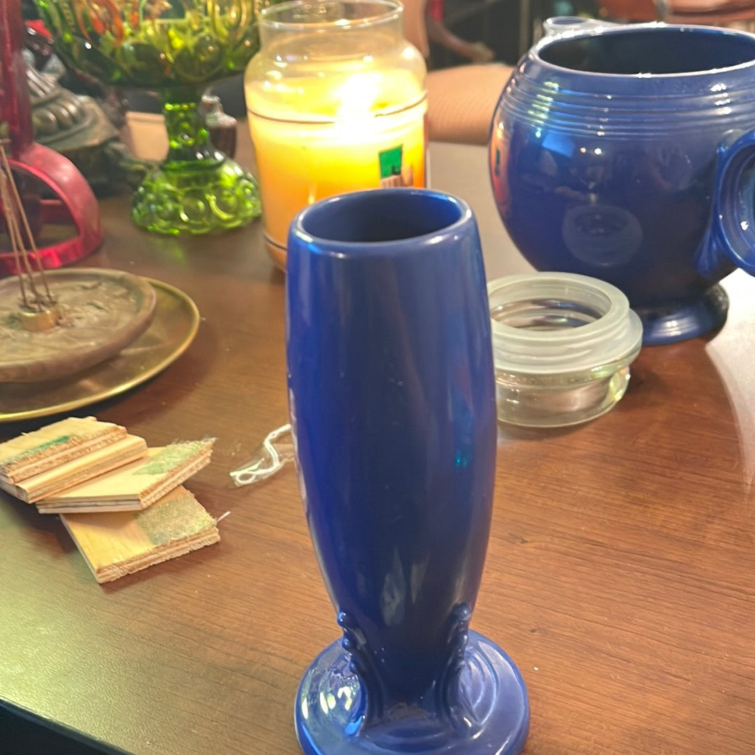 Fiesta Vintage Bud Vase in Cobalt