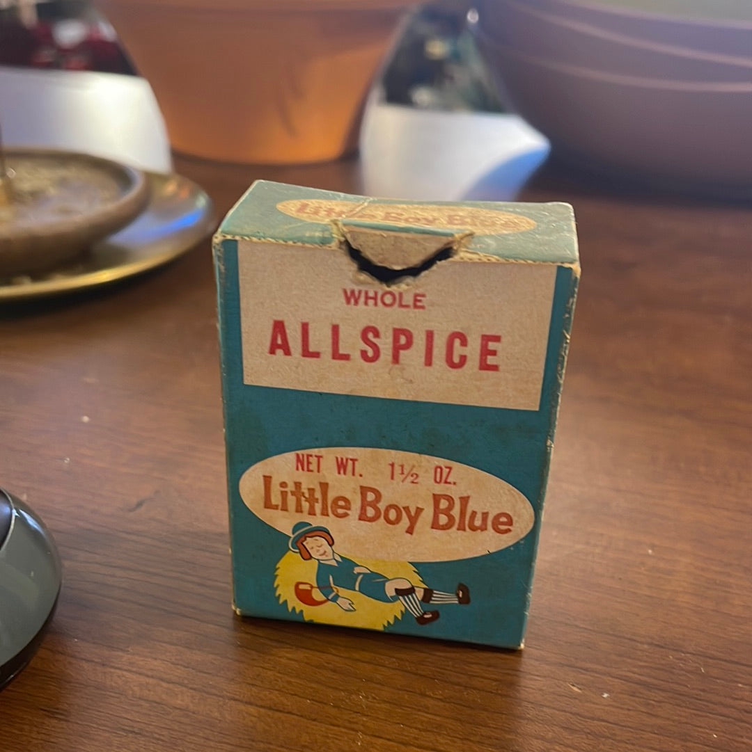 Vintage Box Little Boy Blue Allspice Spice Lansing Michigan