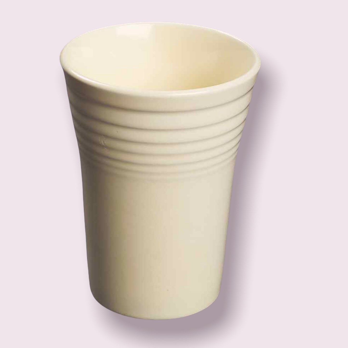 Fiesta Water Tumbler Glass in Ivory Vintage