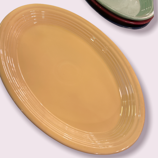 Fiesta Large Pale Yellow Platter 13 1/2"