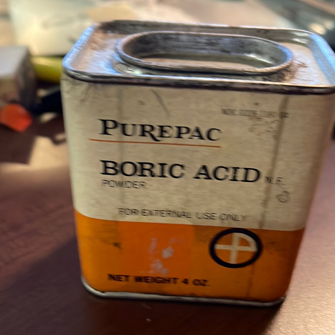 Vintage Purepac Boric Acid Tin from Co