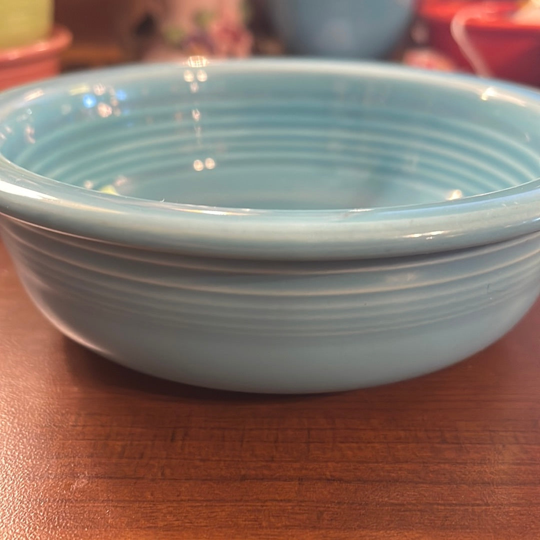 Vintage Fiesta Turquoise 5 1/4” Fruit Bowl / Nappy Bowl