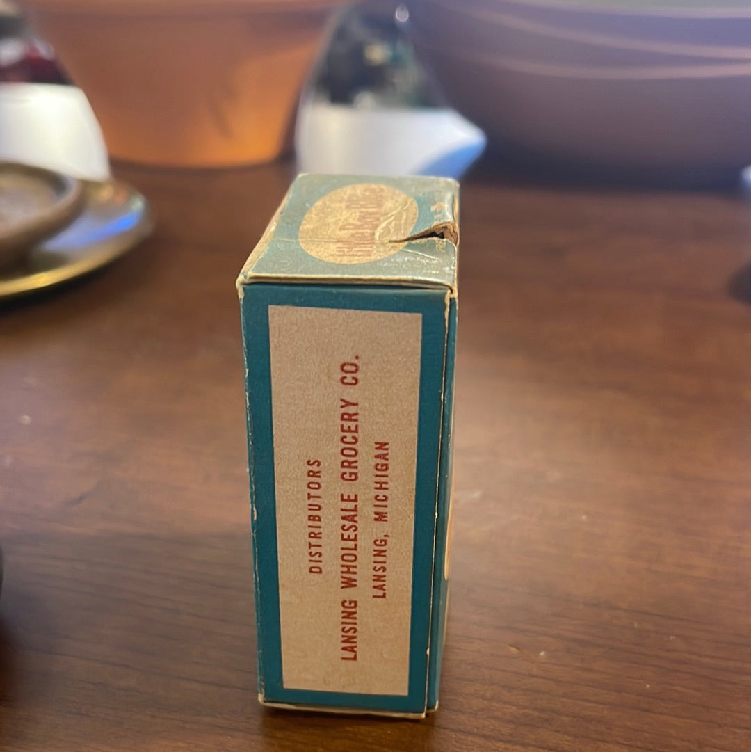 Vintage Box Little Boy Blue Allspice Spice Lansing Michigan