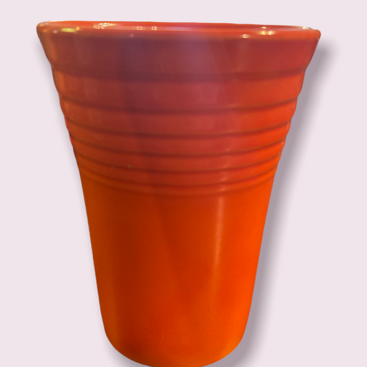Fiesta Water Tumbler Glass in Red Vintage