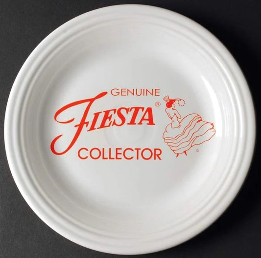 Fiesta Collector Plate decal on White