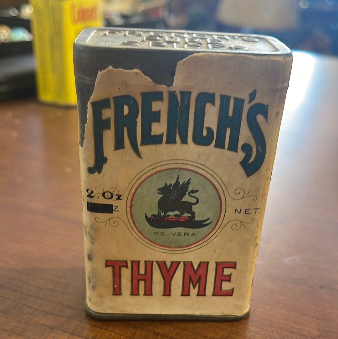 Vintage Frenches Thyme Spice Rochester NY R.T. French