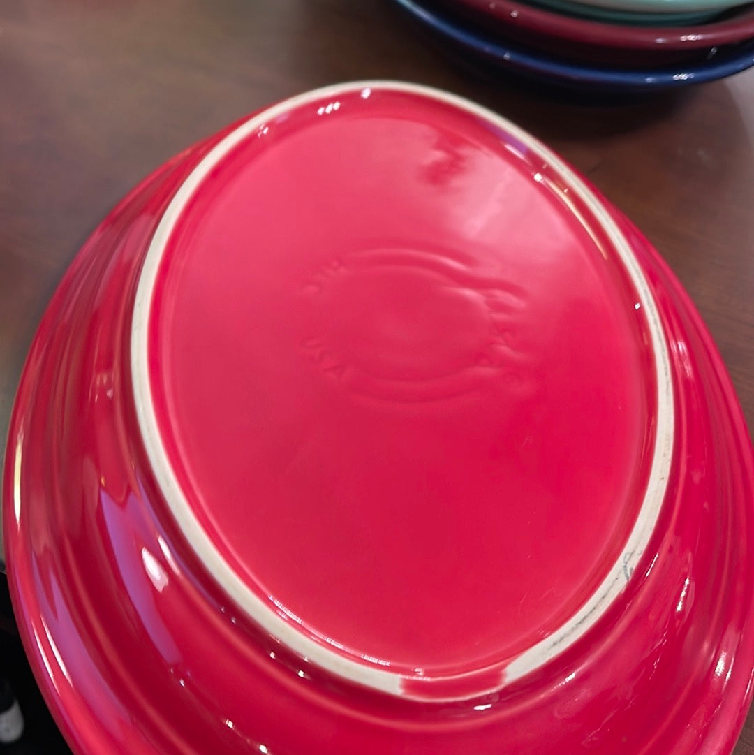 Fiesta Large Scarlet Platter 13 1/2"