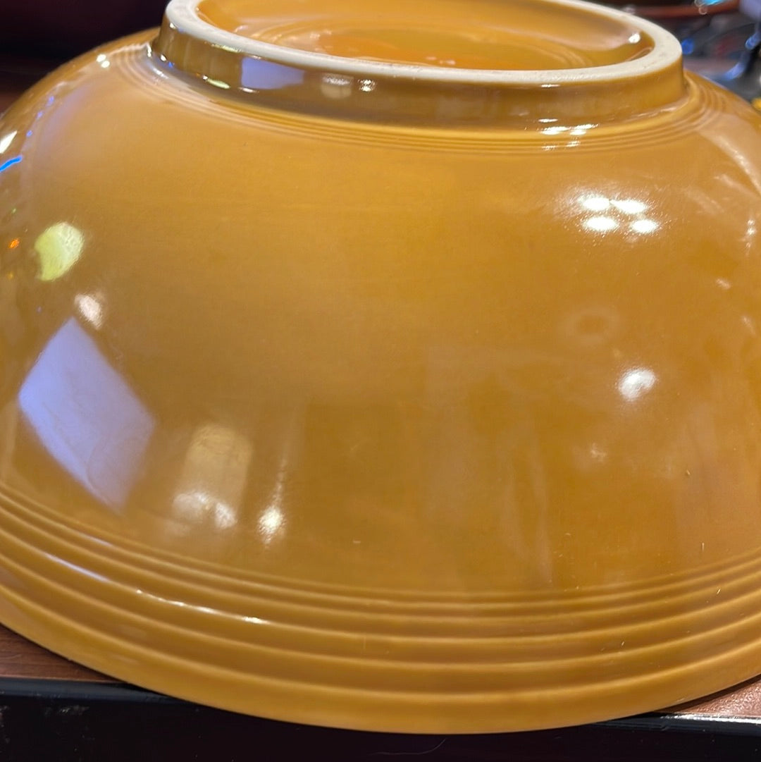 Fiesta Ironstone Antique Gold 10 1/2' Salad Bowl Rare 1969-1973