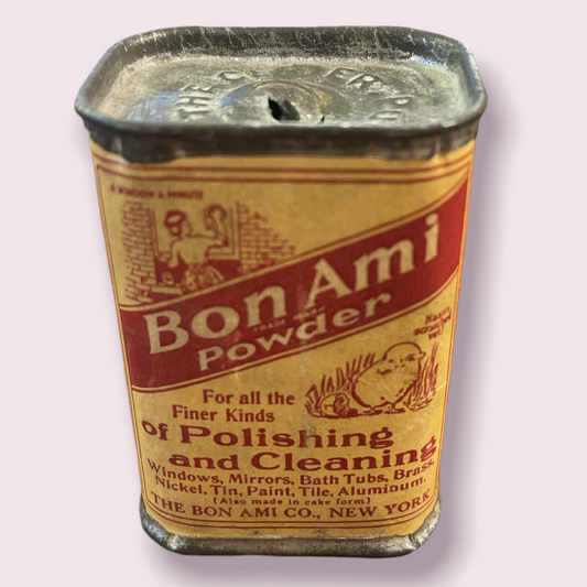 Vintage Small Bon Ami Powder Tin The Bon Ami Co. New York NY
