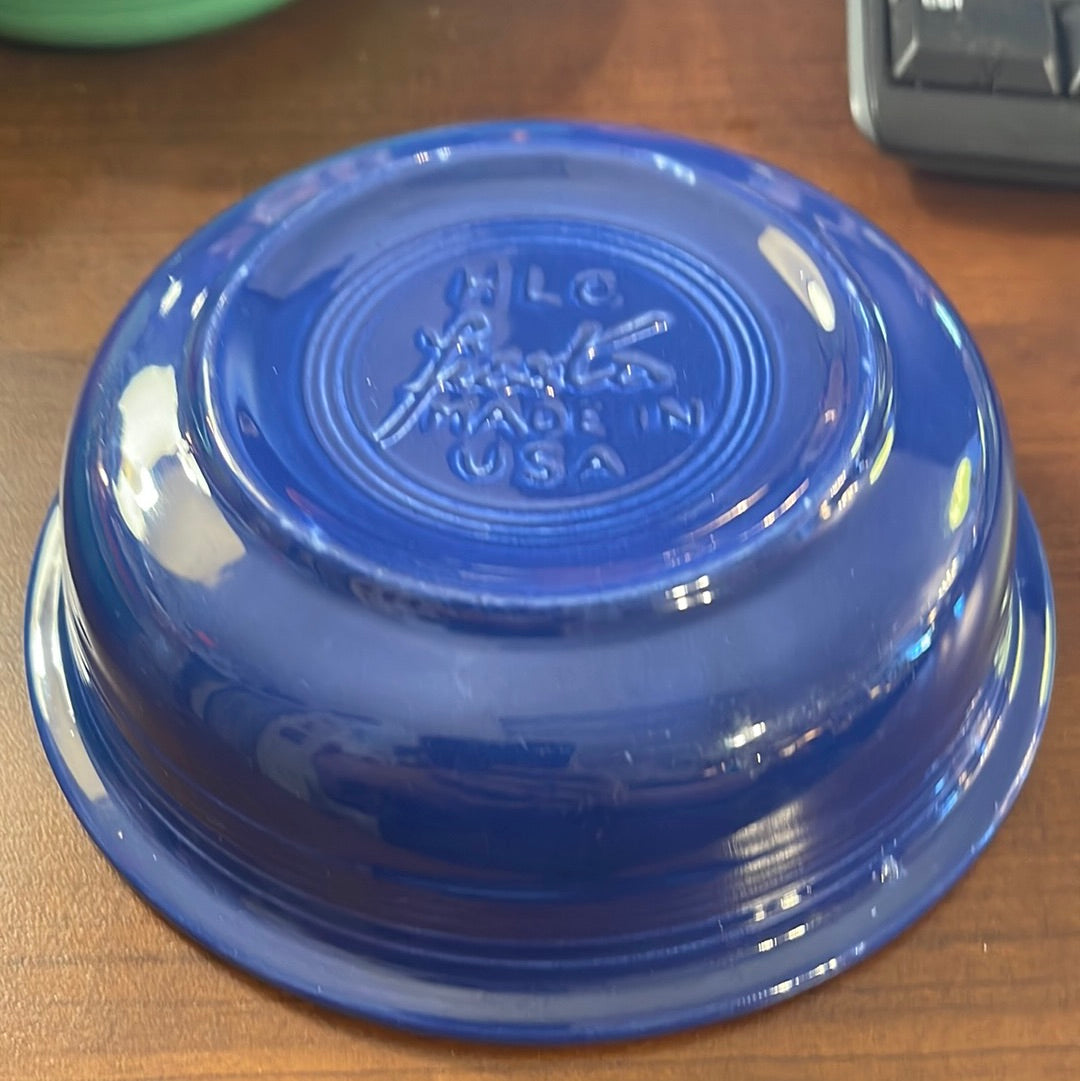 Vintage Fiesta Cobalt Blue 5 1/4” Fruit Bowl