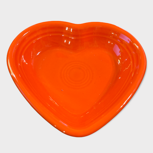 Fiesta Small Heart Bowl in Poppy