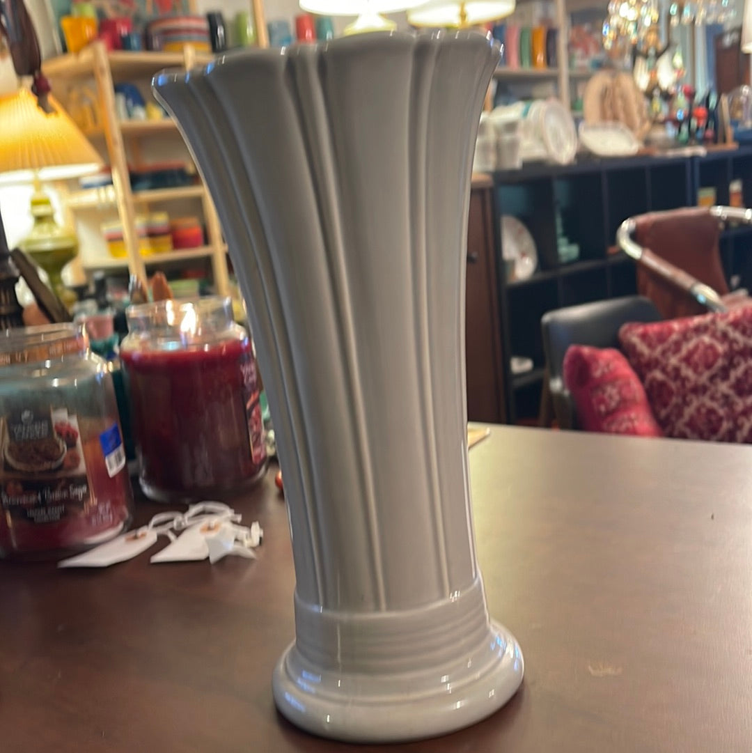 Fiesta Pearl Grey 9 1/2" Vase