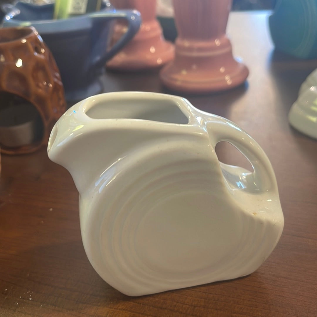 Fiesta Mini Disk Pitcher in White