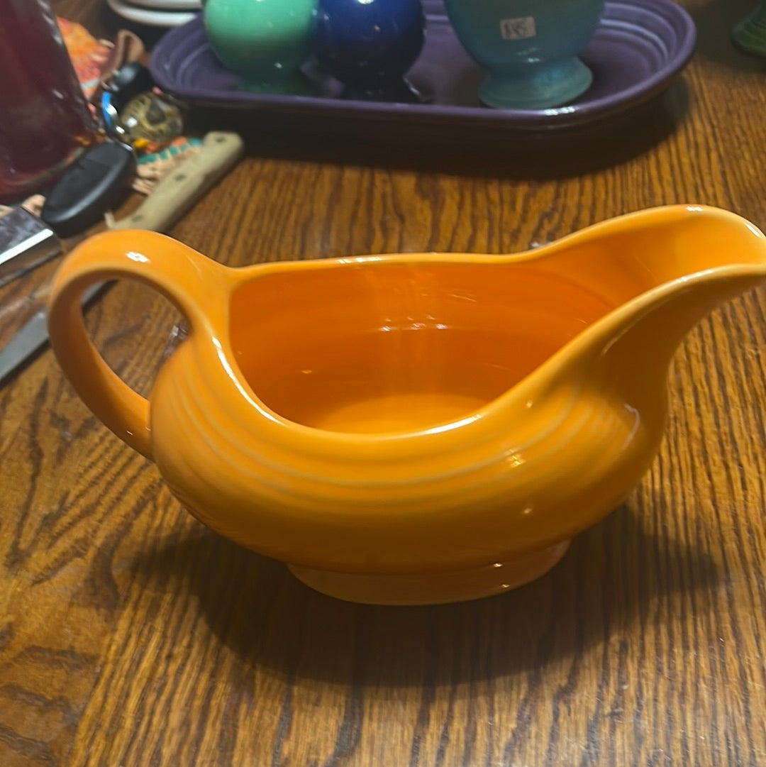 Fiesta Sauce / Gravy Boat in Tangerine