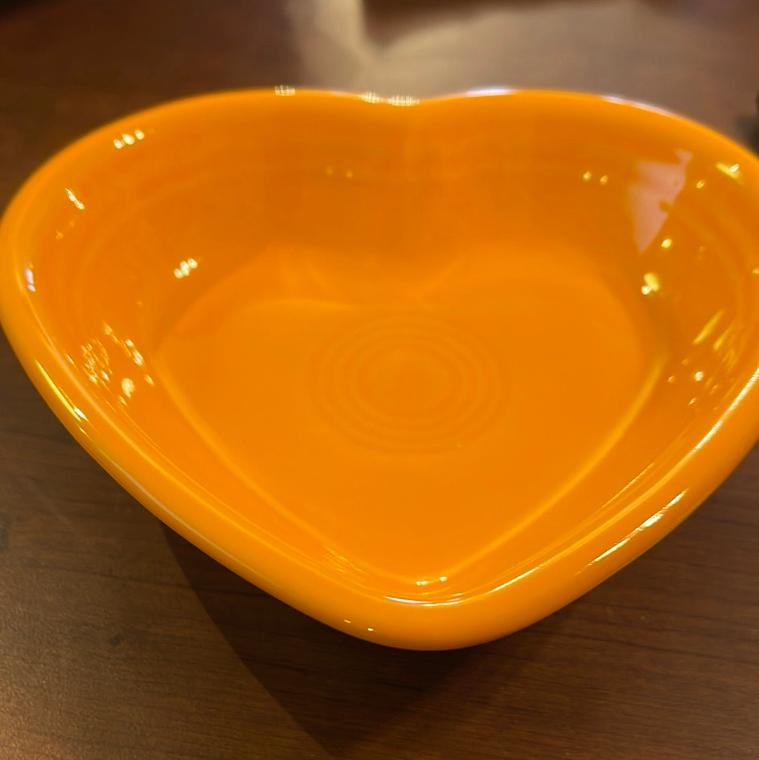 Fiesta Small Heart Bowl in Butterscotch