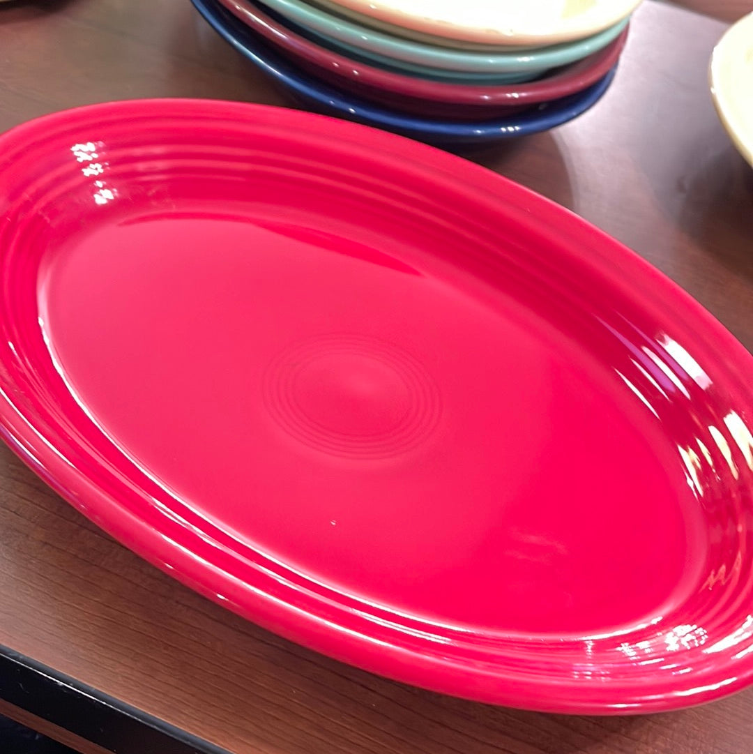 Fiesta Large Scarlet Platter 13 1/2"