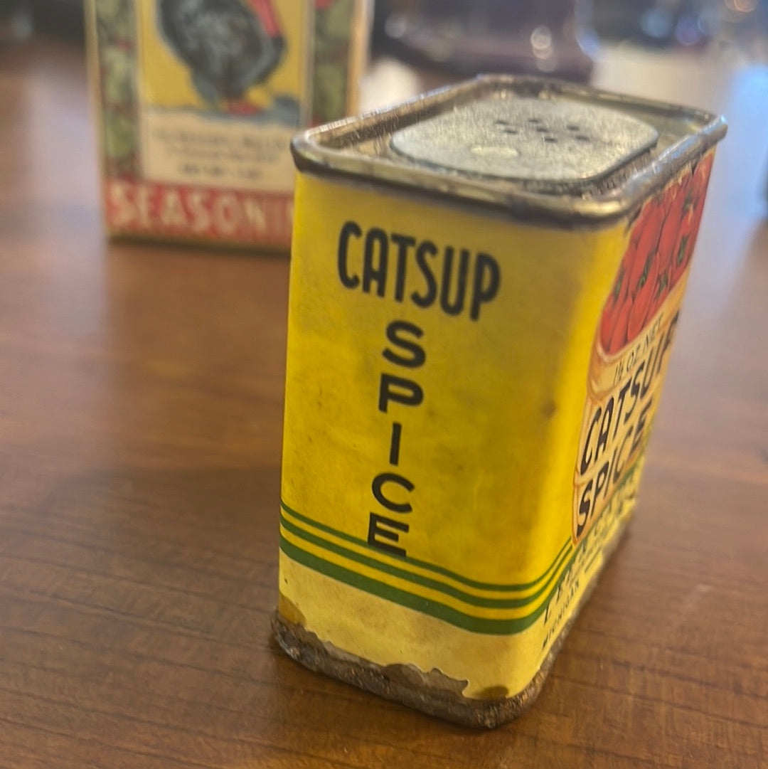 Vintage Catsup Spice Lee & Cady Spice Tin Michigan MI Detroit