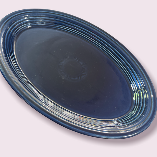 Fiesta Large Cobalt Platter 13 1/2"