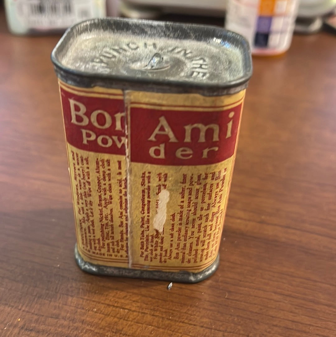 Vintage Small Bon Ami Powder Tin The Bon Ami Co. New York NY