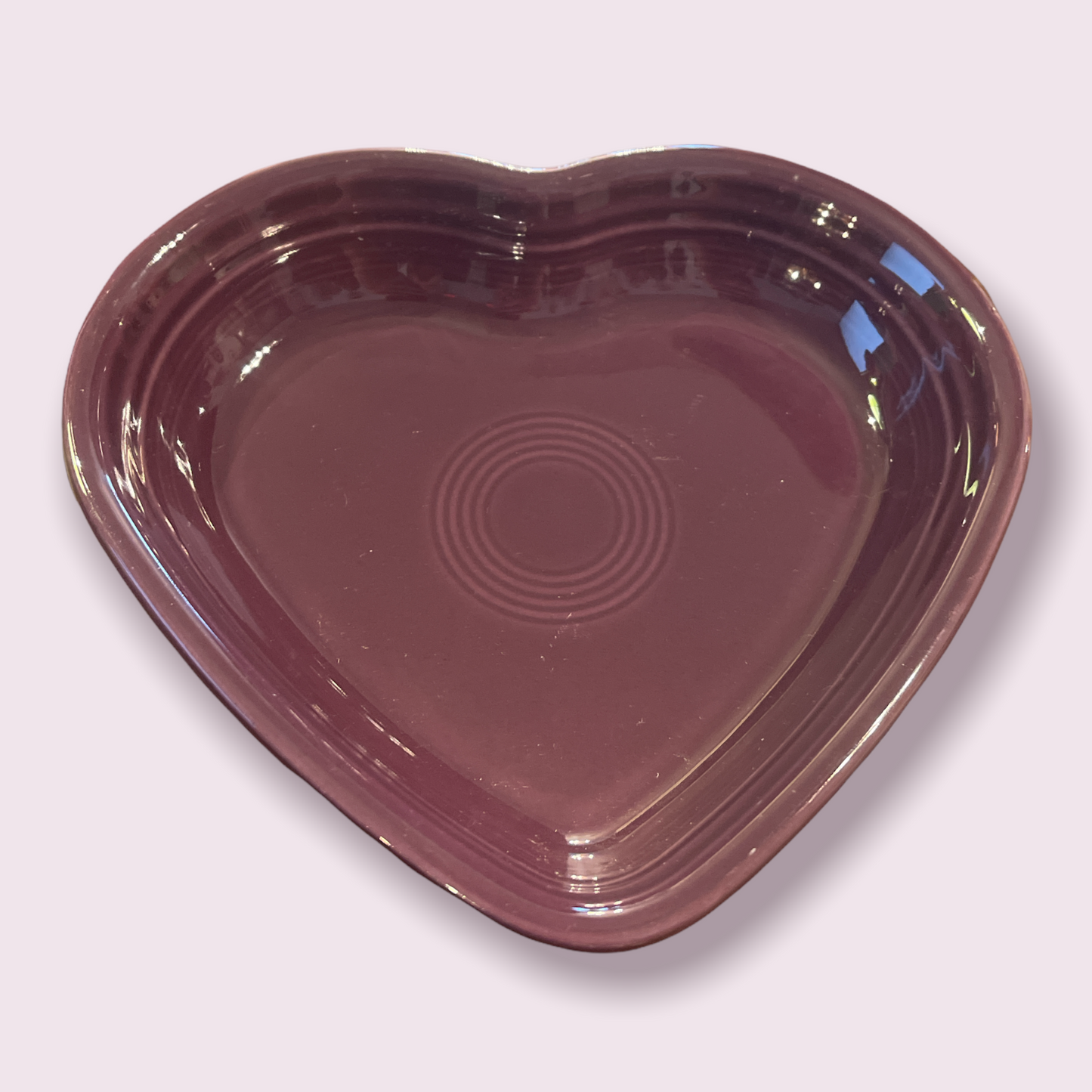 Fiesta Medium Heart Bowl in Mulberry