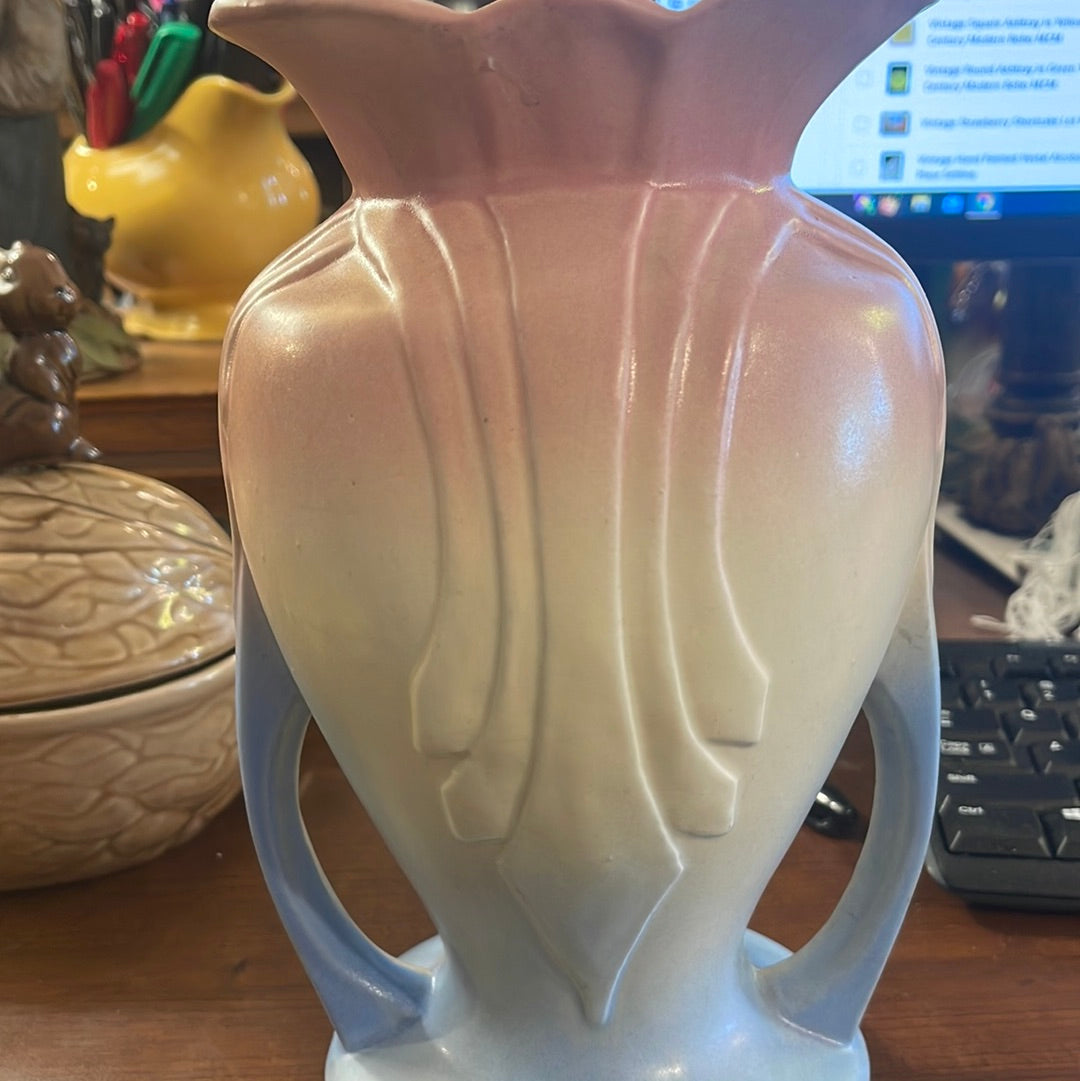 Vintage Hull Marti Gras 1930s Art Deco Vase 9'