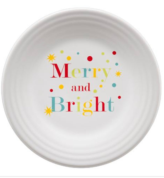 Fiesta 9” Luncheon Merry and Bright decal