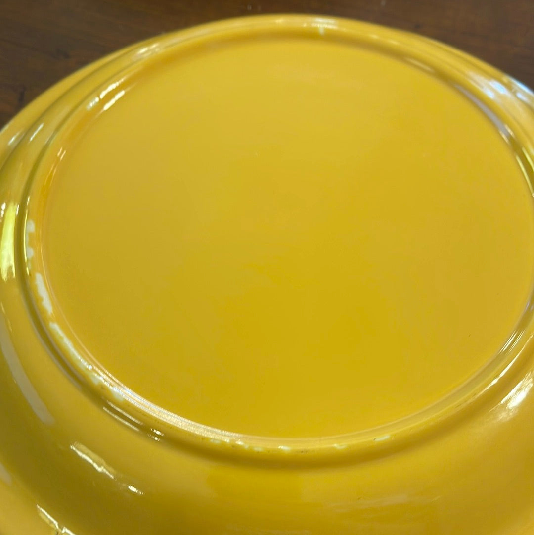 Vintage Fiesta Kitchen Kraft Pie Plate in Yellow 10'