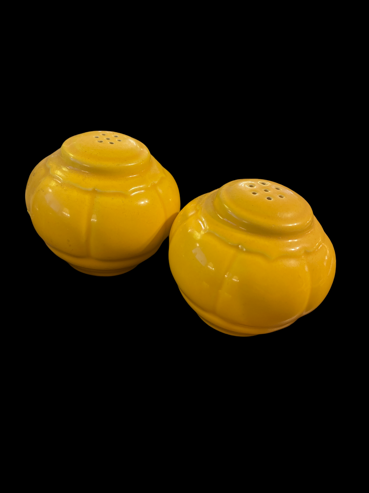 Vintage Riviera Salt and Pepper Shakers in Yellow Homer Laughlin