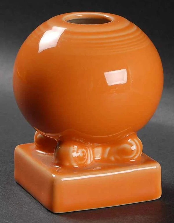 Fiesta Bulb / Ball Candle Holders in Tangerine +Like New+