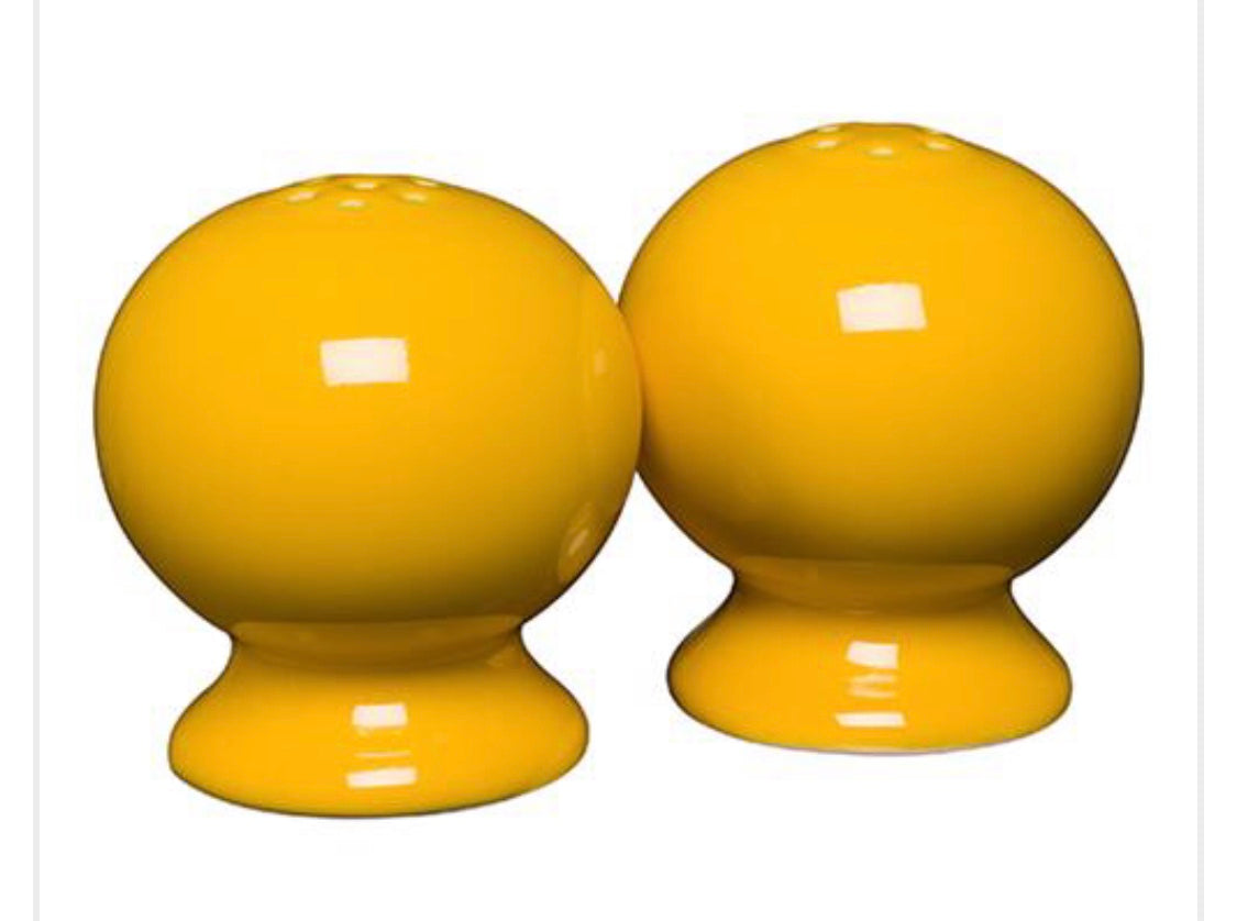 Fiesta Salt & Pepper Shakers in Daffodil