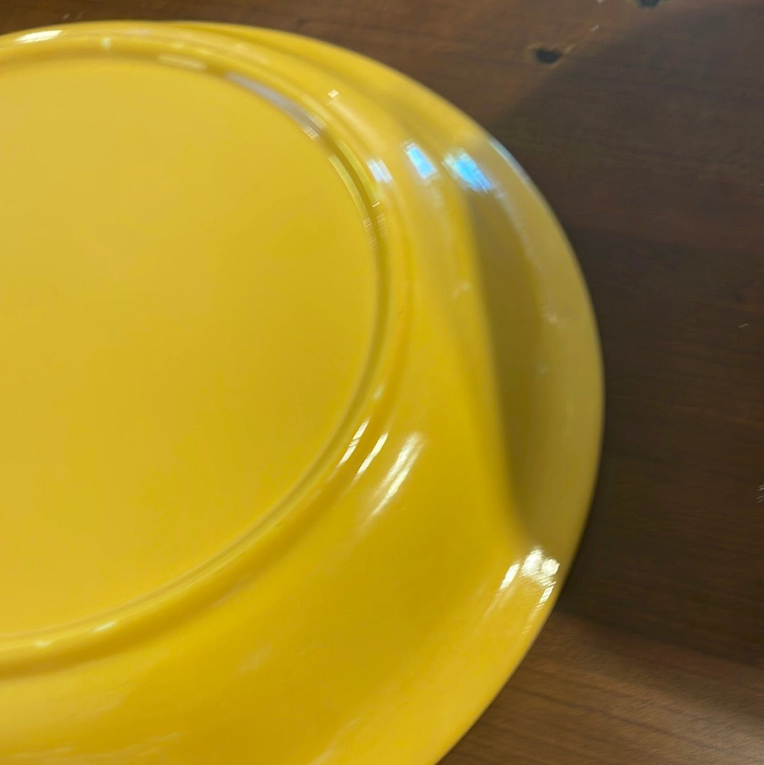 Vintage Fiesta Kitchen Kraft Pie Plate in Yellow 10'