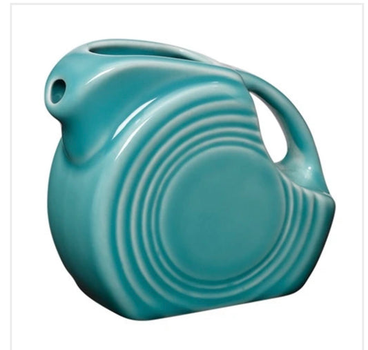 Fiesta Mini Disk Pitcher in Turquoise