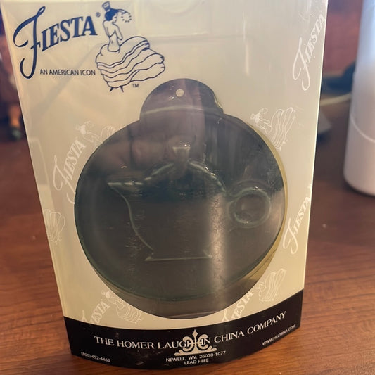 Fiesta Embossed Ornament Black Teapot HLCAA