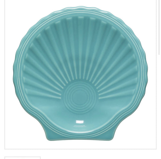 Fiesta Shell Plate in Turquoise  - Coastal Collection