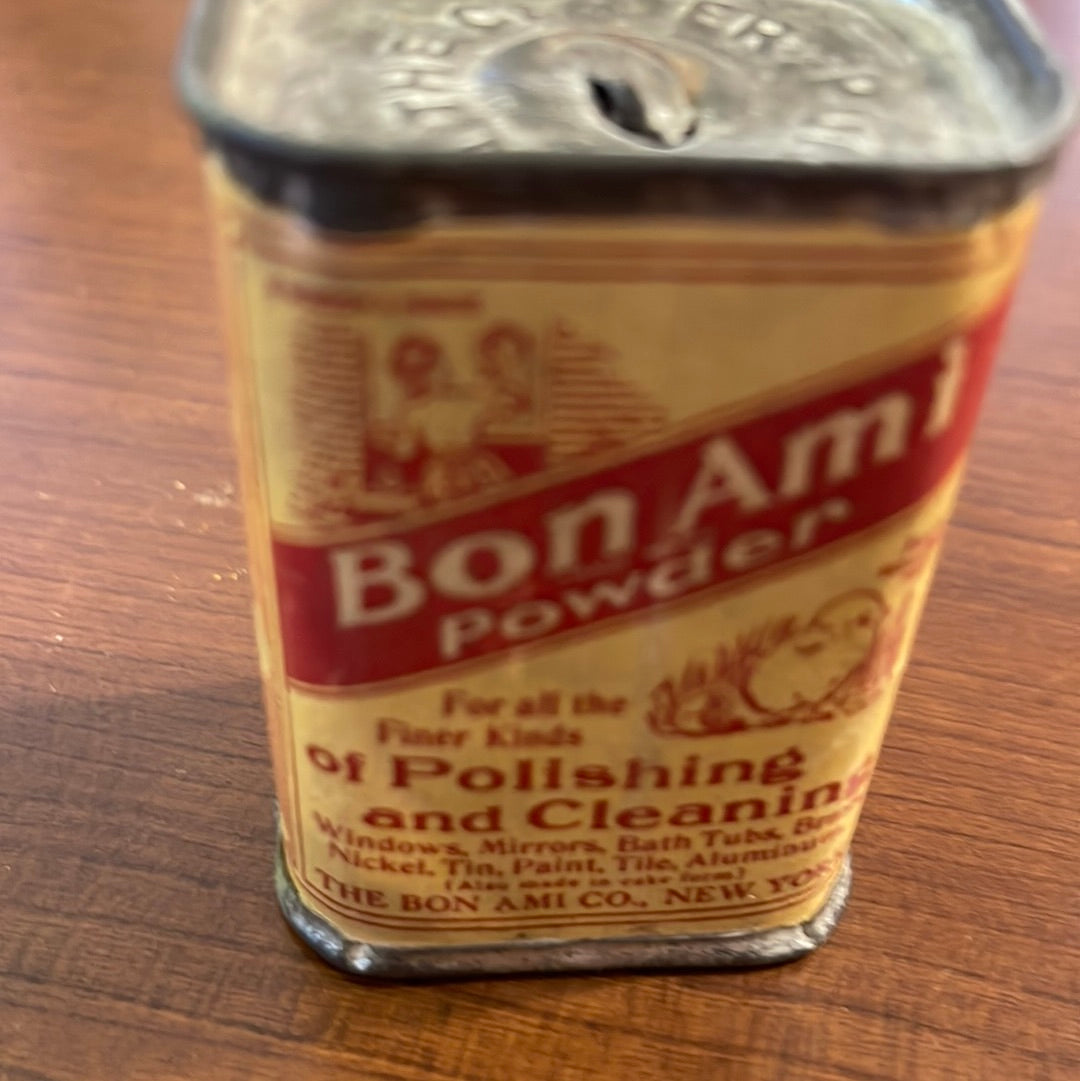 Vintage Small Bon Ami Powder Tin The Bon Ami Co. New York NY