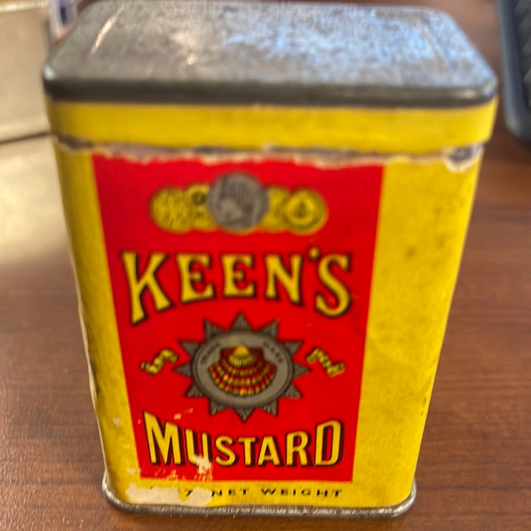 Vintage Keens Mustard Spice Tin Norwich England J&J Colman Ltd.