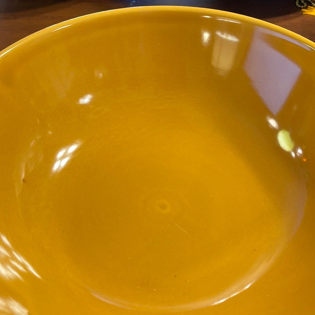 Fiesta Ironstone Antique Gold 10 1/2' Salad Bowl Rare 1969-1973