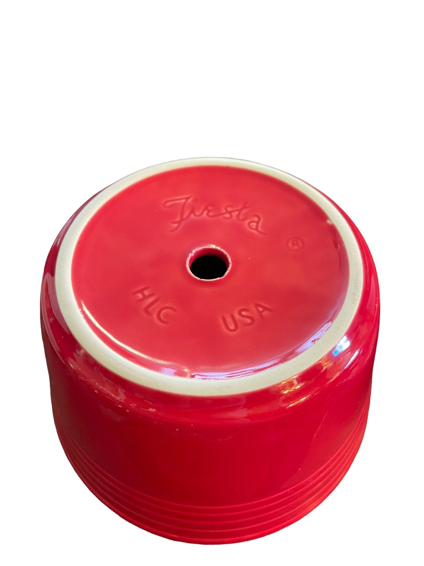 Fiesta Scarlet Flower Pot - Very Hard To Find