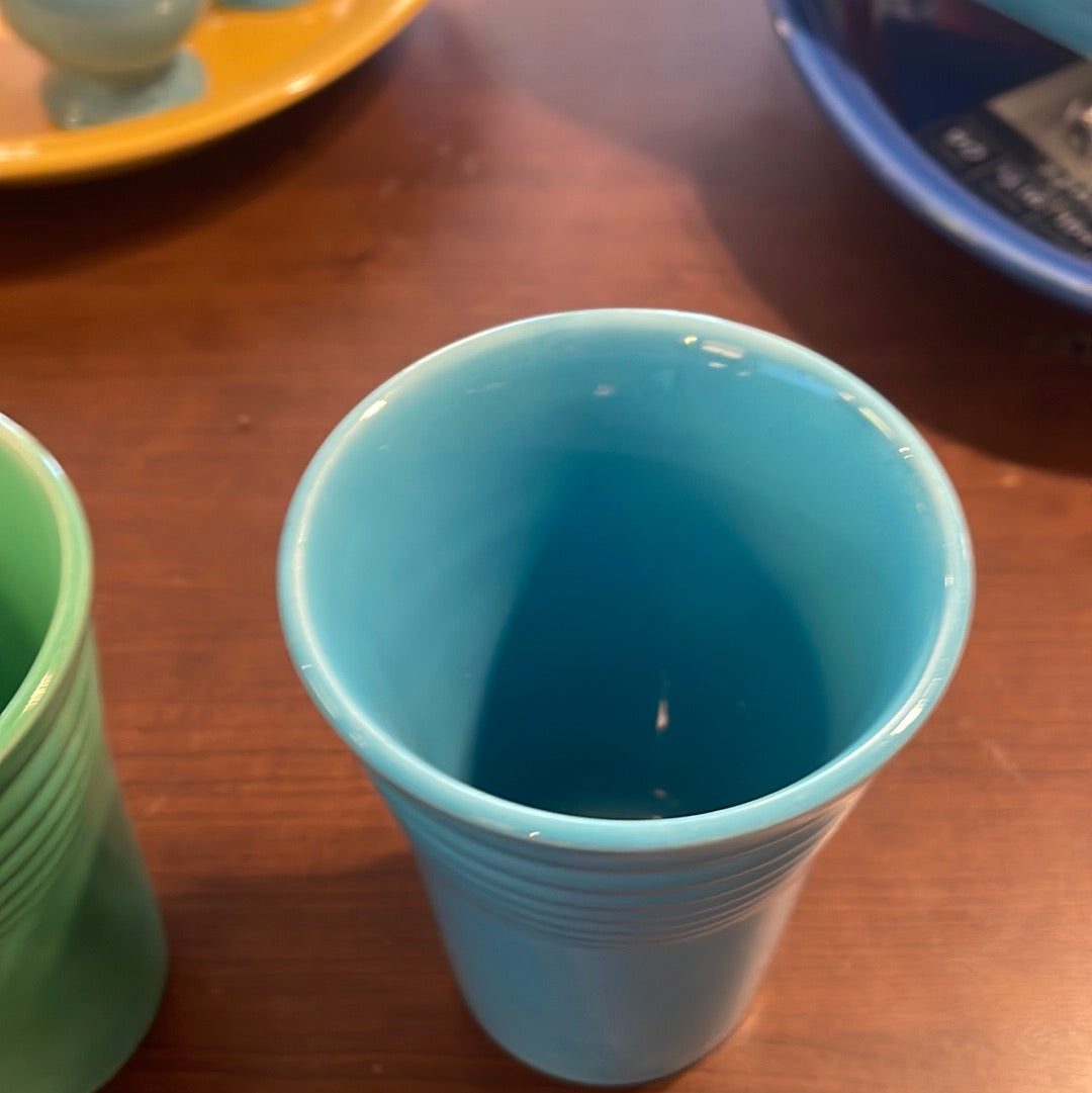 Fiesta Water Tumbler Glass in Turquoise Vintage