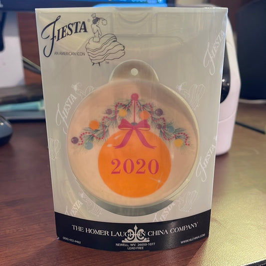 Fiesta Ornament Butterscotch Christmas Bulb 2020